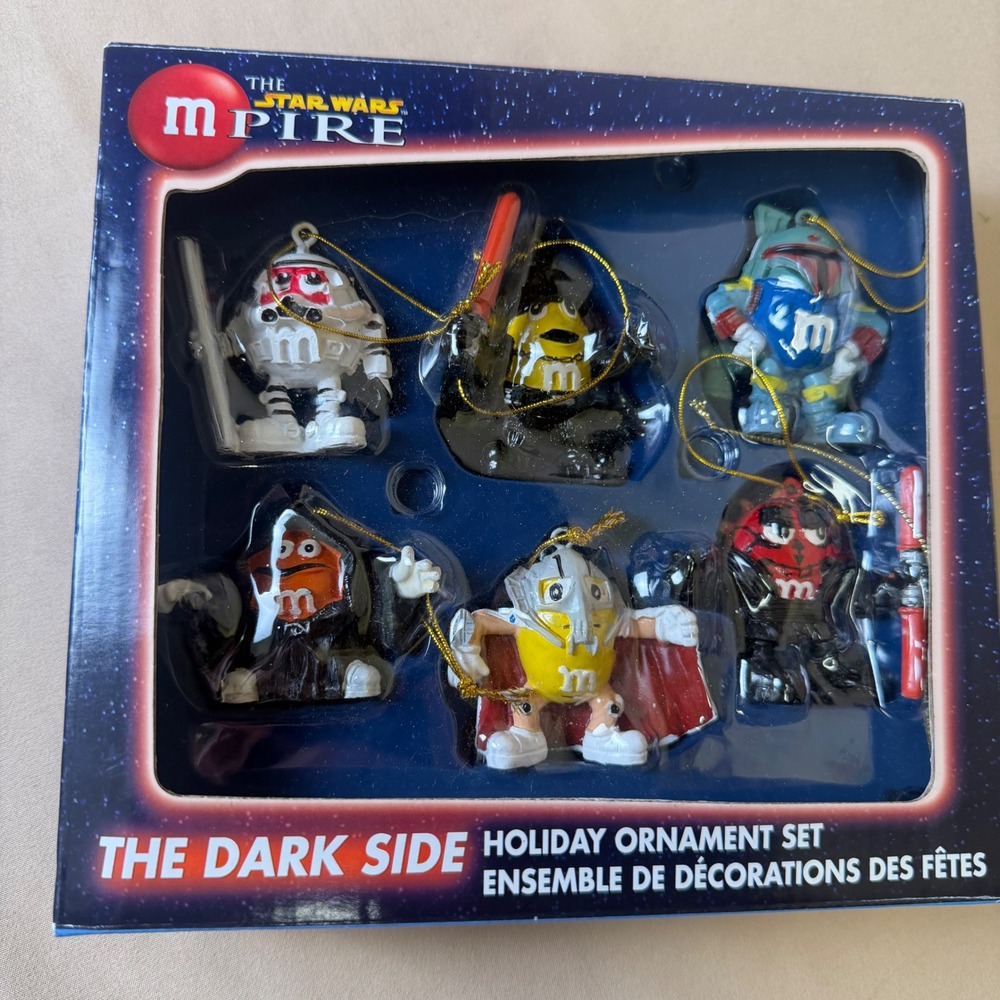 M&M's Star Wars M-Pire The Dark Side Holiday Ornament Set 6pc Kurt S. Adler 2006